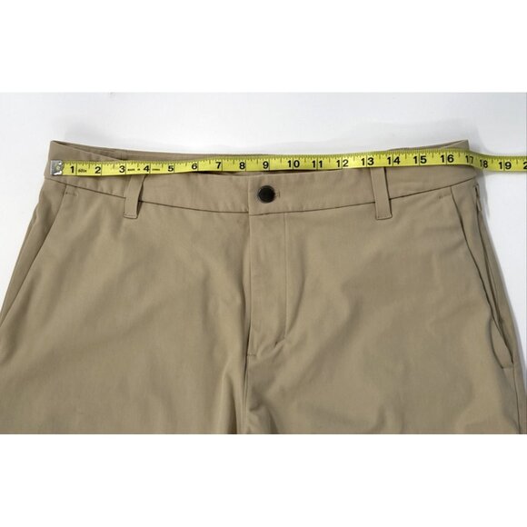 Lululemon Commission Pants Mens 34x31 Khaki Golf Slim Performance Relax Stretch - Picture 10 of 14